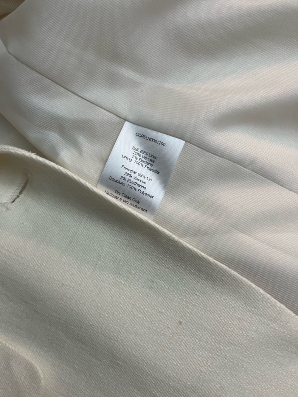 Veronica Beard Linen Blend Cutway Dickey Blazer - Picture 6 of 6